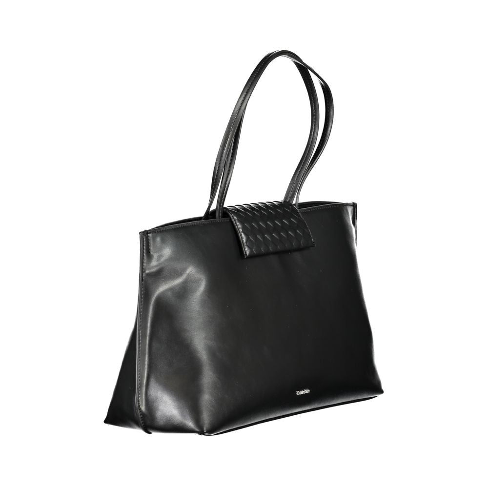 Sac à main en polyester noir