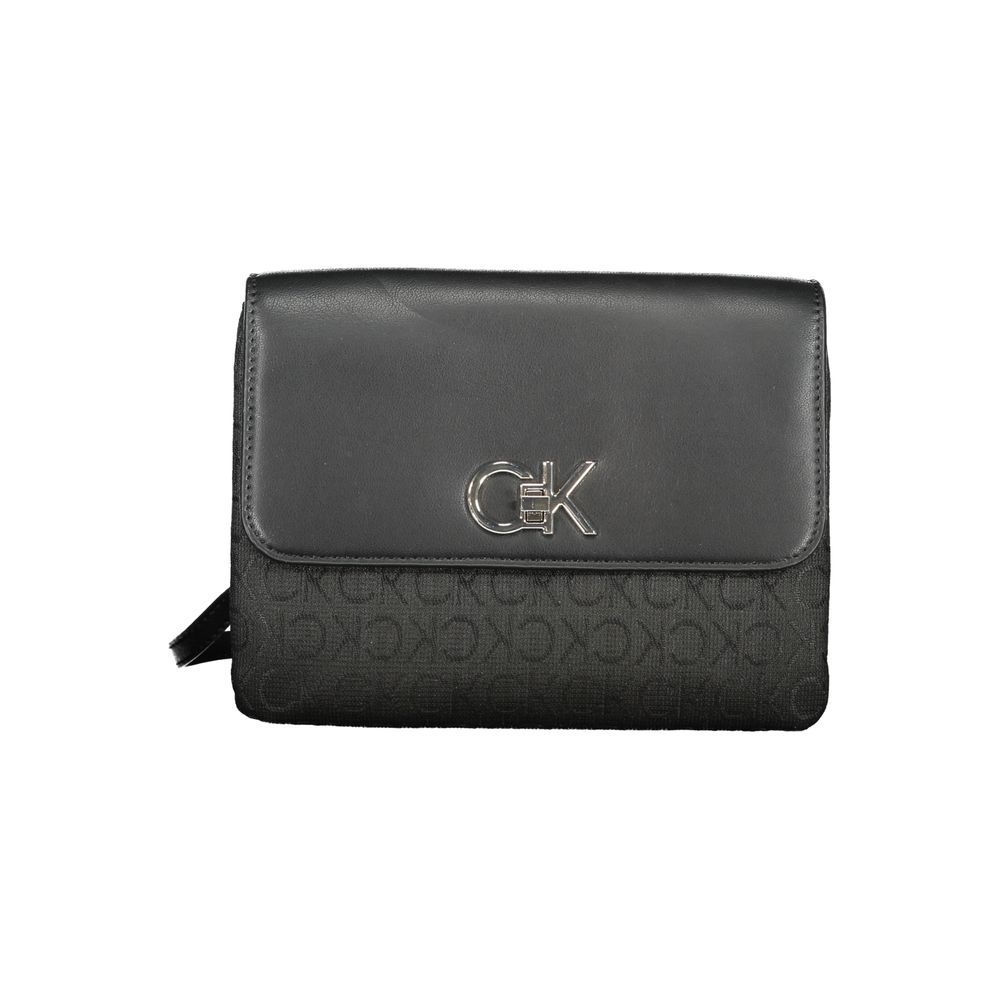 Sac à main en polyester noir