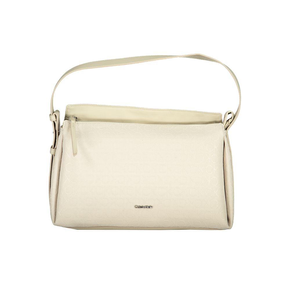 Sac à main en polyester beige
