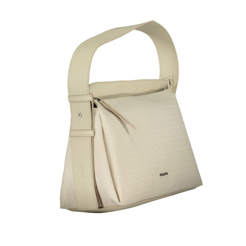 Sac à main en polyester beige