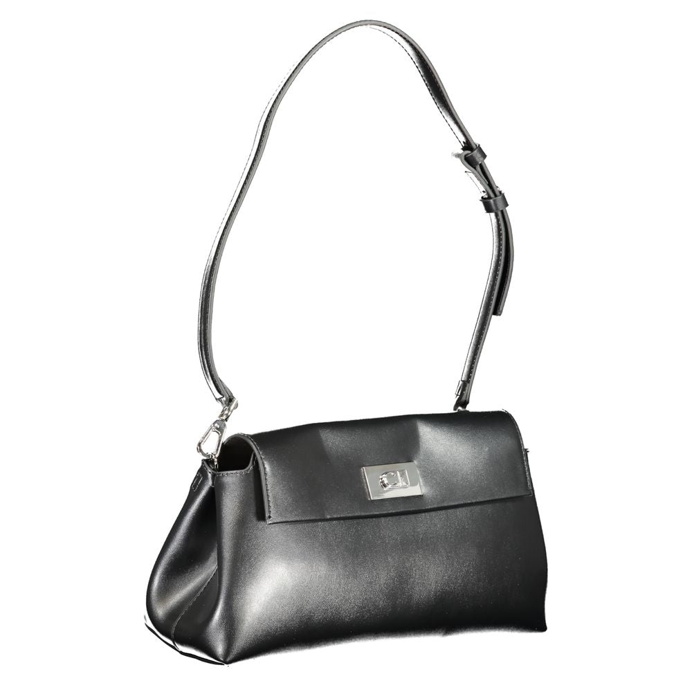 Sac à main en polyester noir