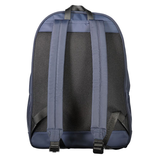 Mochila de poliéster azul