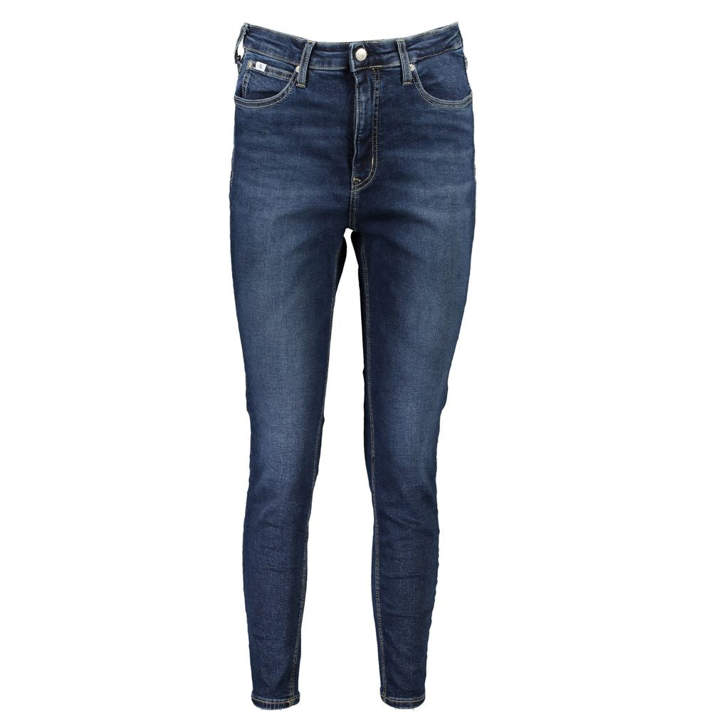 Vaqueros y pantalones de algodón azul