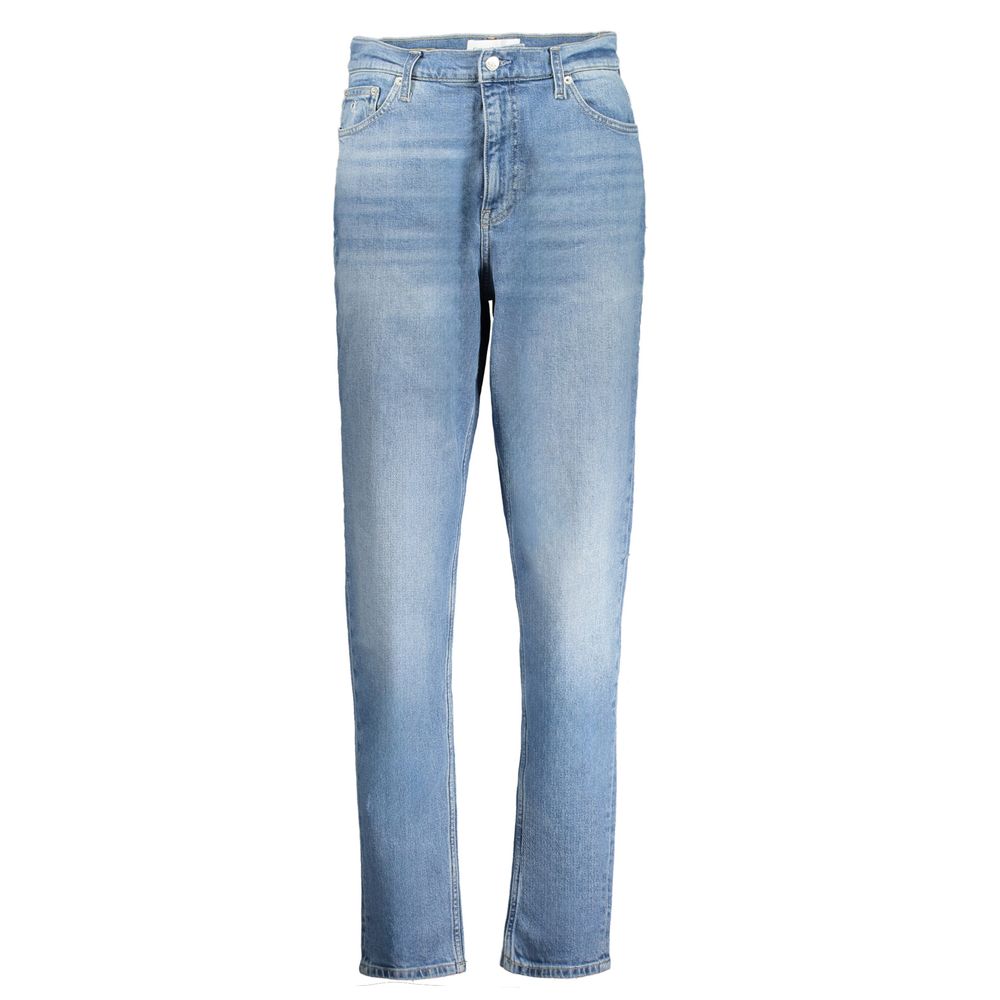 Vaqueros y pantalones de algodón azul