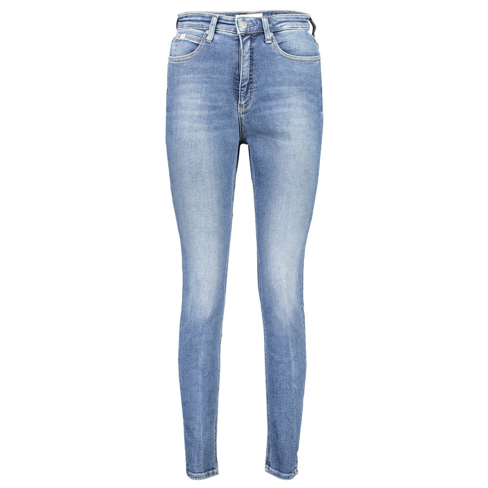 Vaqueros y pantalones de algodón azul