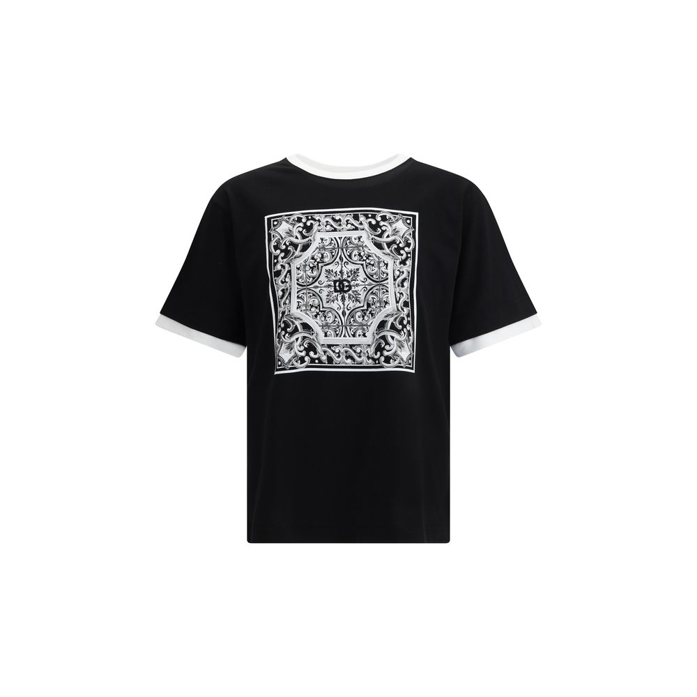 T-shirt à imprimé baroque