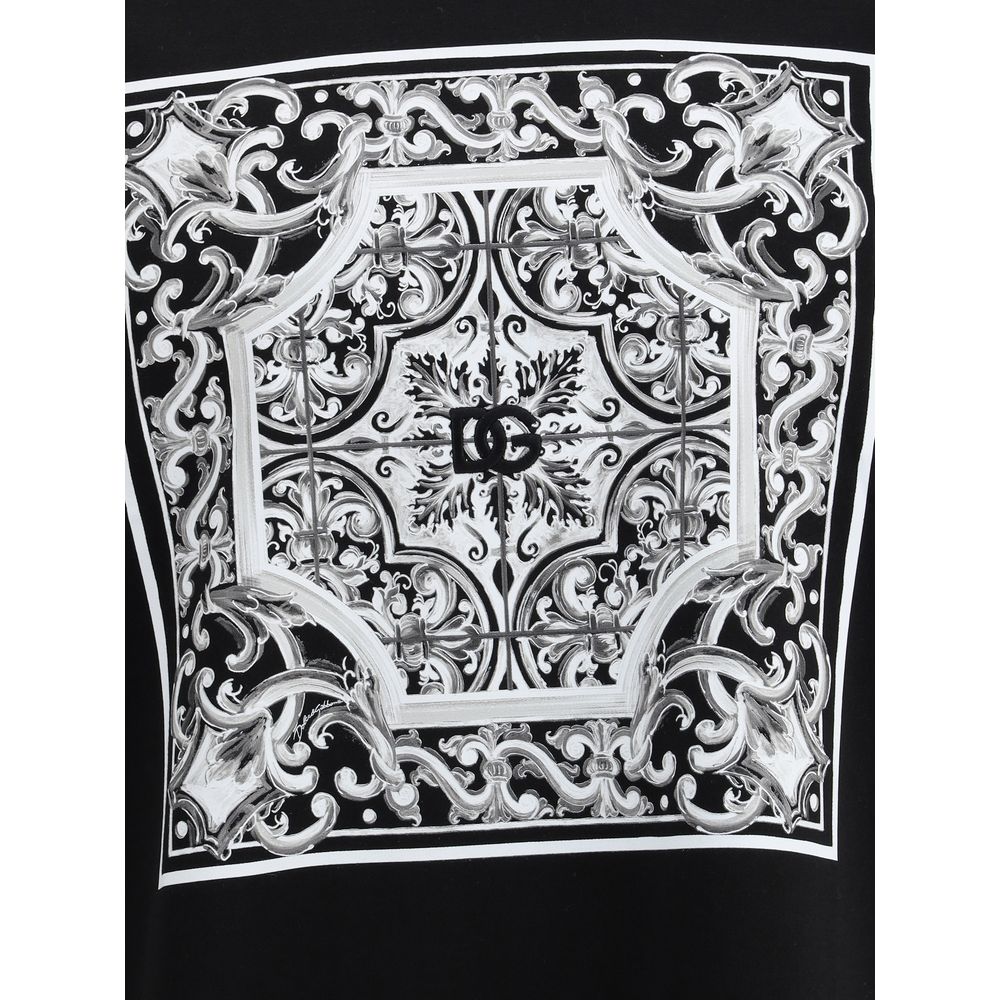 T-shirt à imprimé baroque