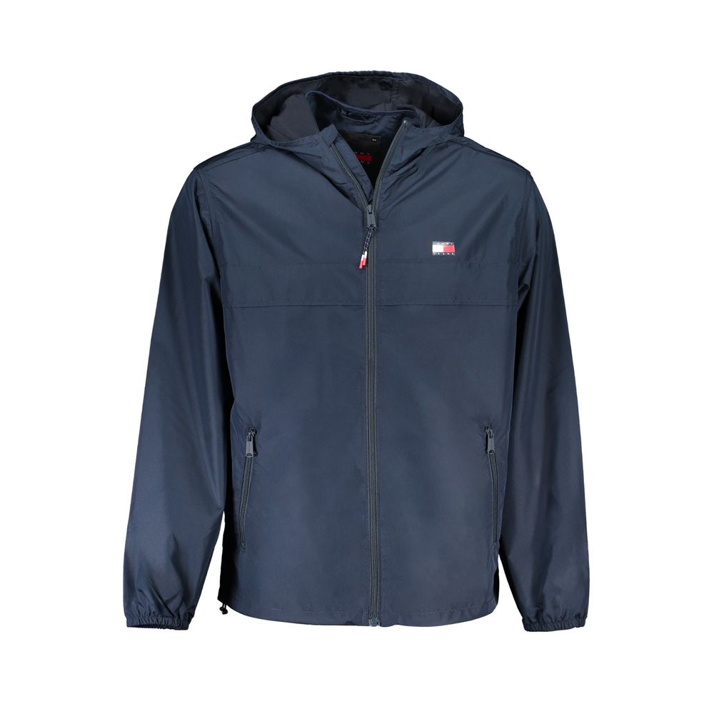Chaqueta de poliéster azul