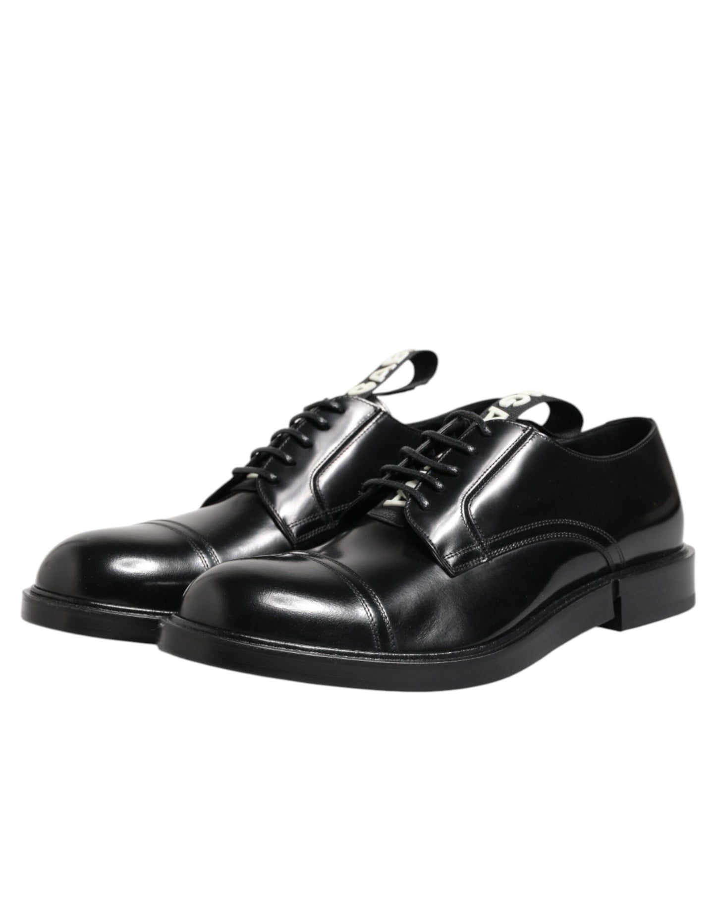 Zapatos formales de cuero negro con cordones para hombre