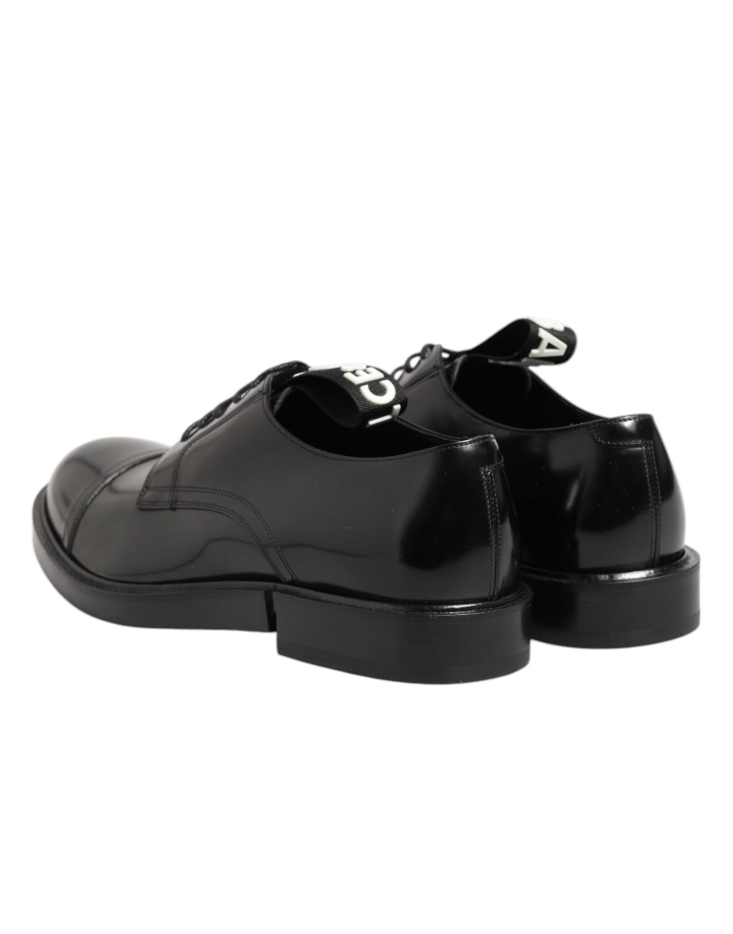Zapatos formales de cuero negro con cordones para hombre