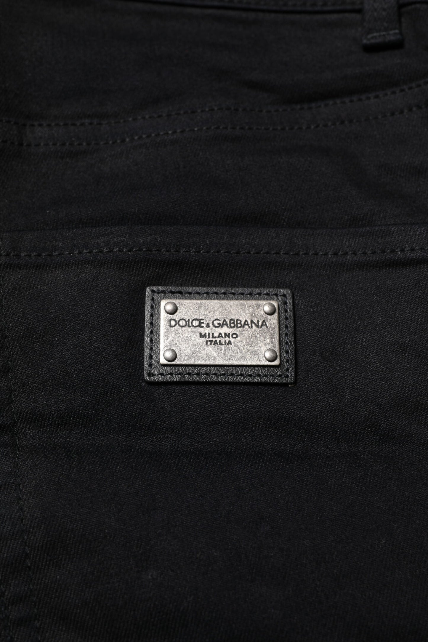 Jean skinny en coton noir