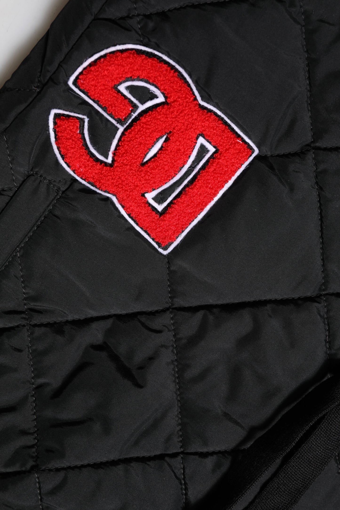 Pantalon de jogging matelassé noir taille moyenne