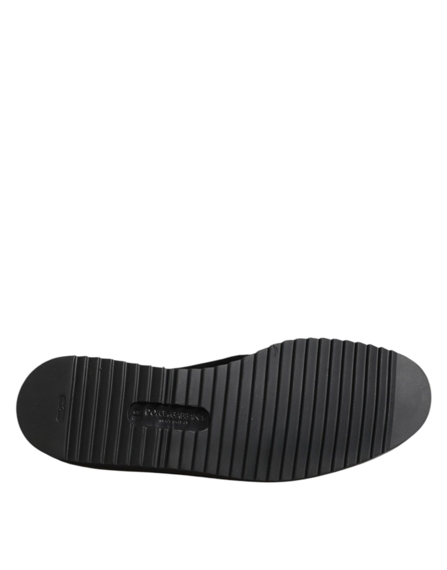 Mocasines negros con corona bordada