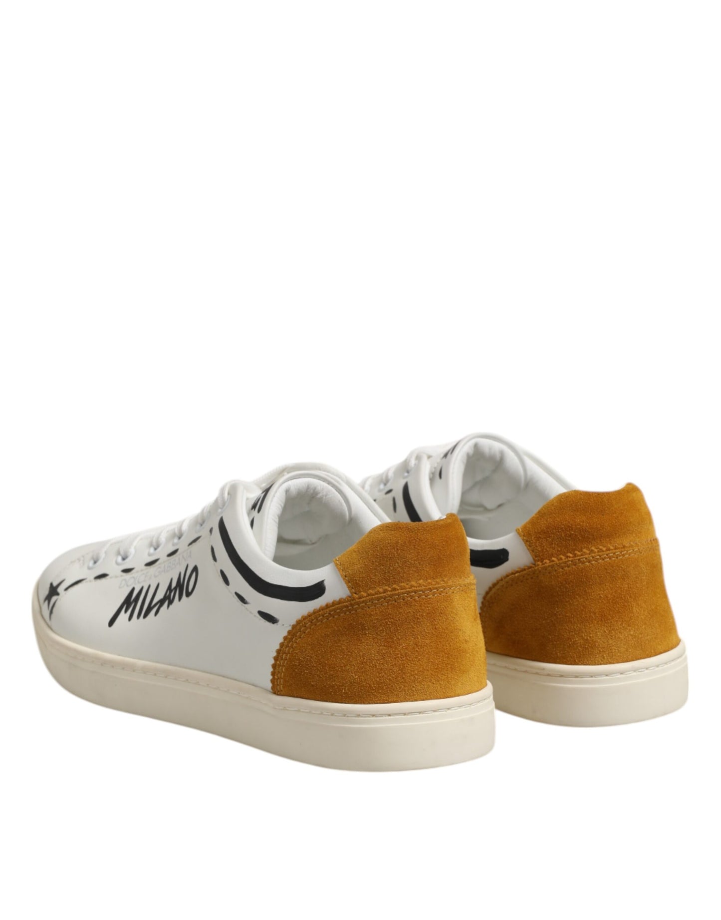 Zapatillas bajas Milano de piel blanca