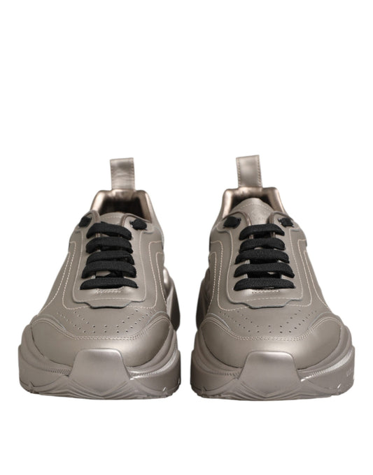 Zapatillas deportivas de piel DAYMASTER plateadas para hombre