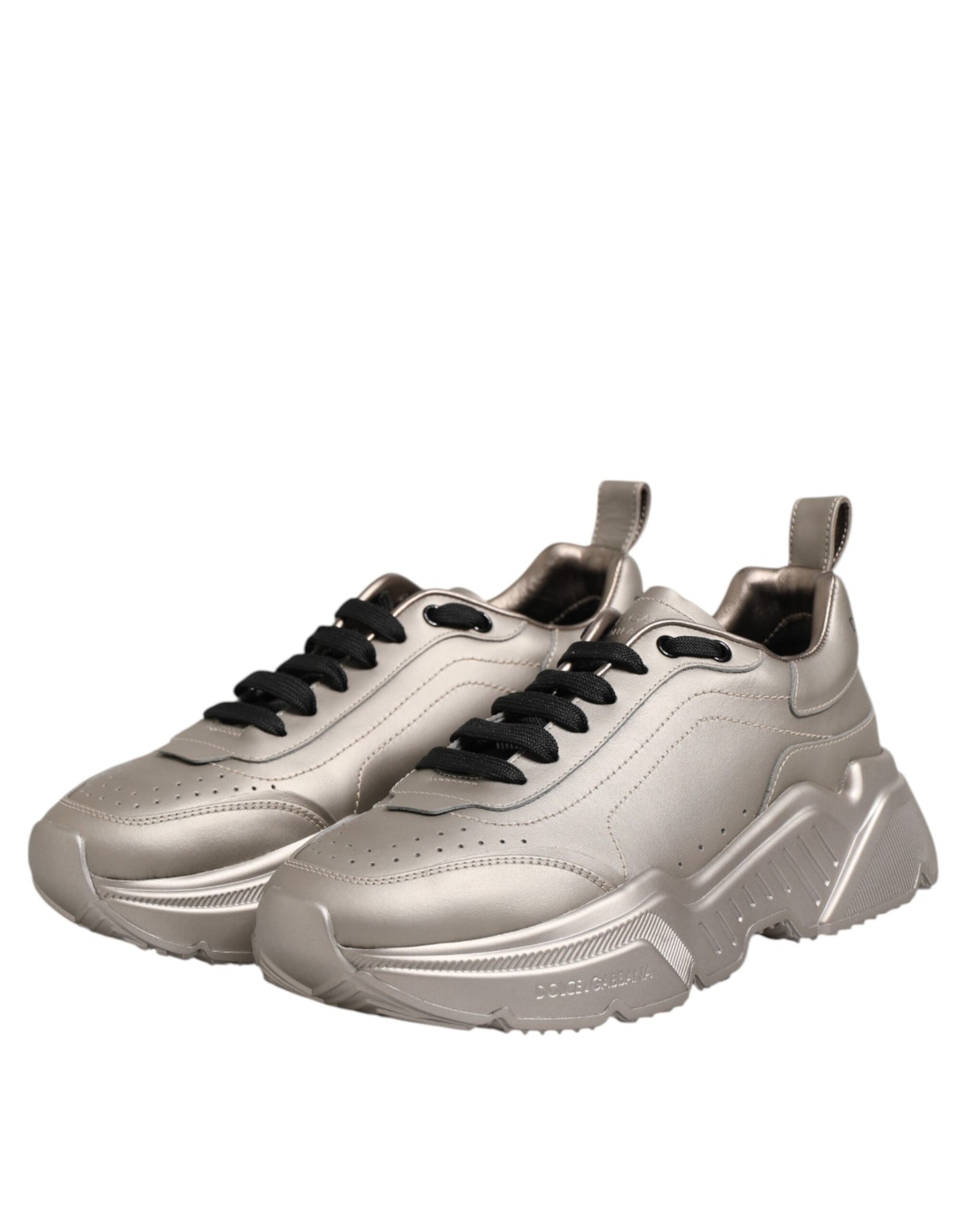 Zapatillas deportivas de piel DAYMASTER plateadas para hombre