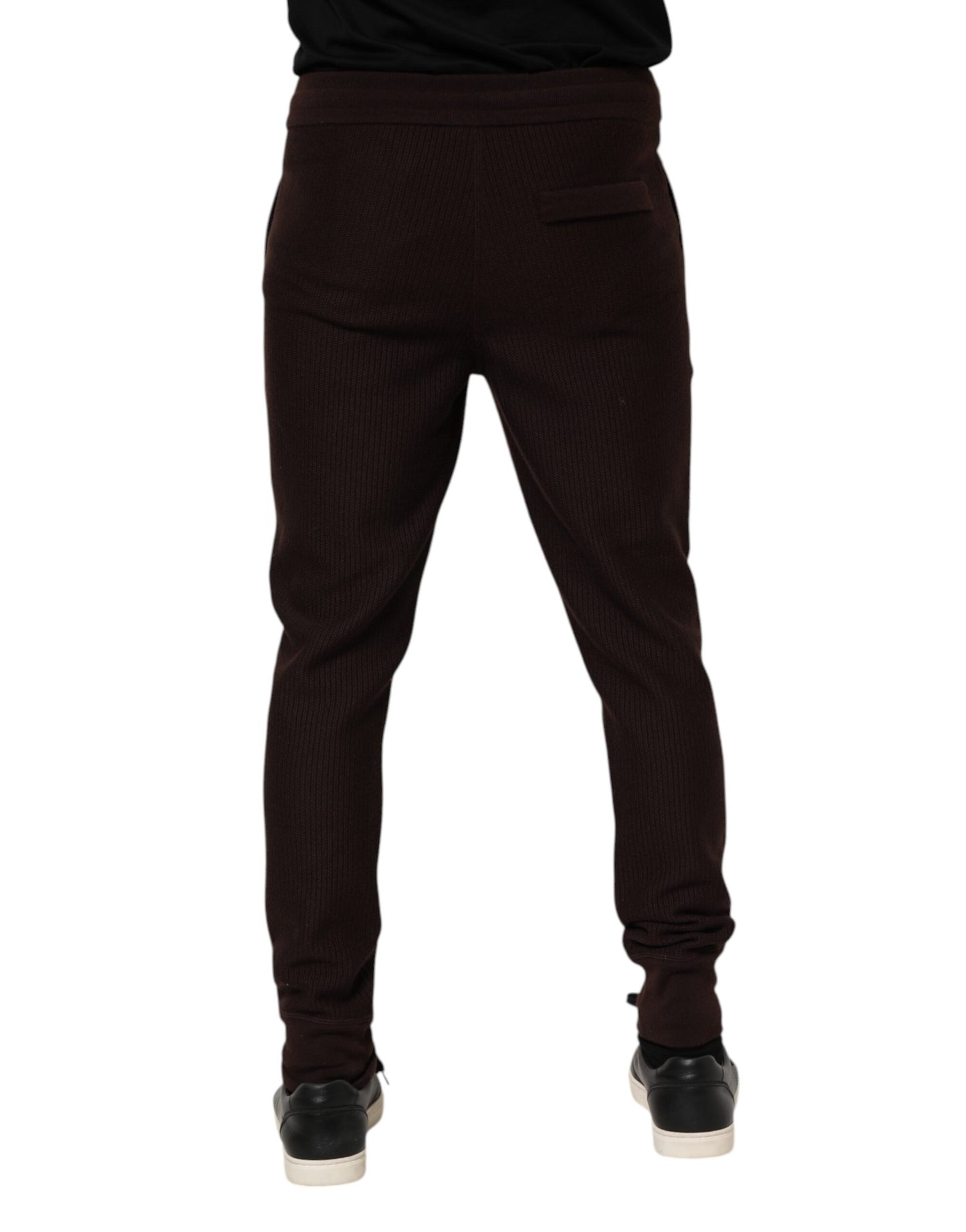 Pantalon de jogging en cachemire marron pour homme