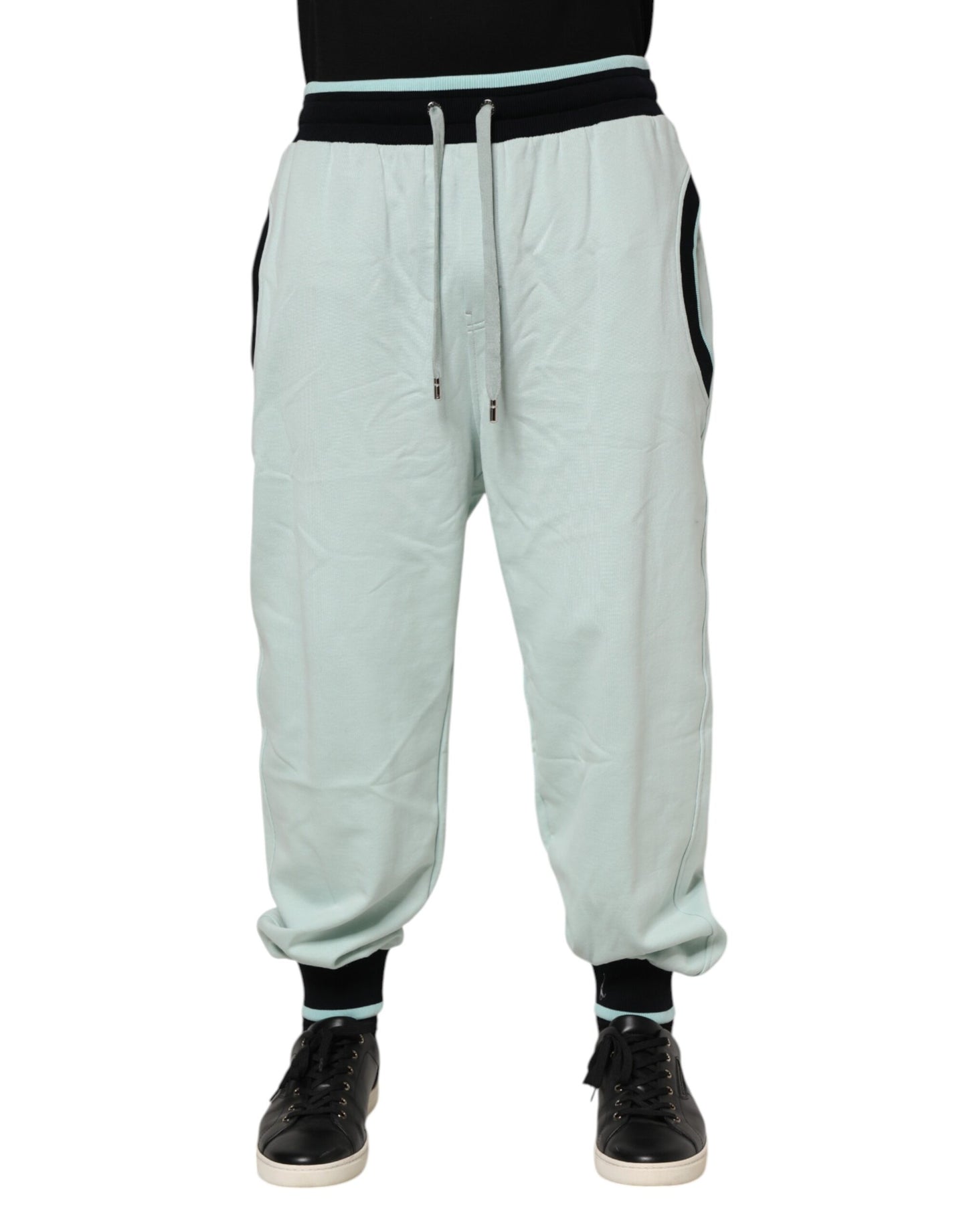 Pantalones deportivos de algodón verde claro para hombre
