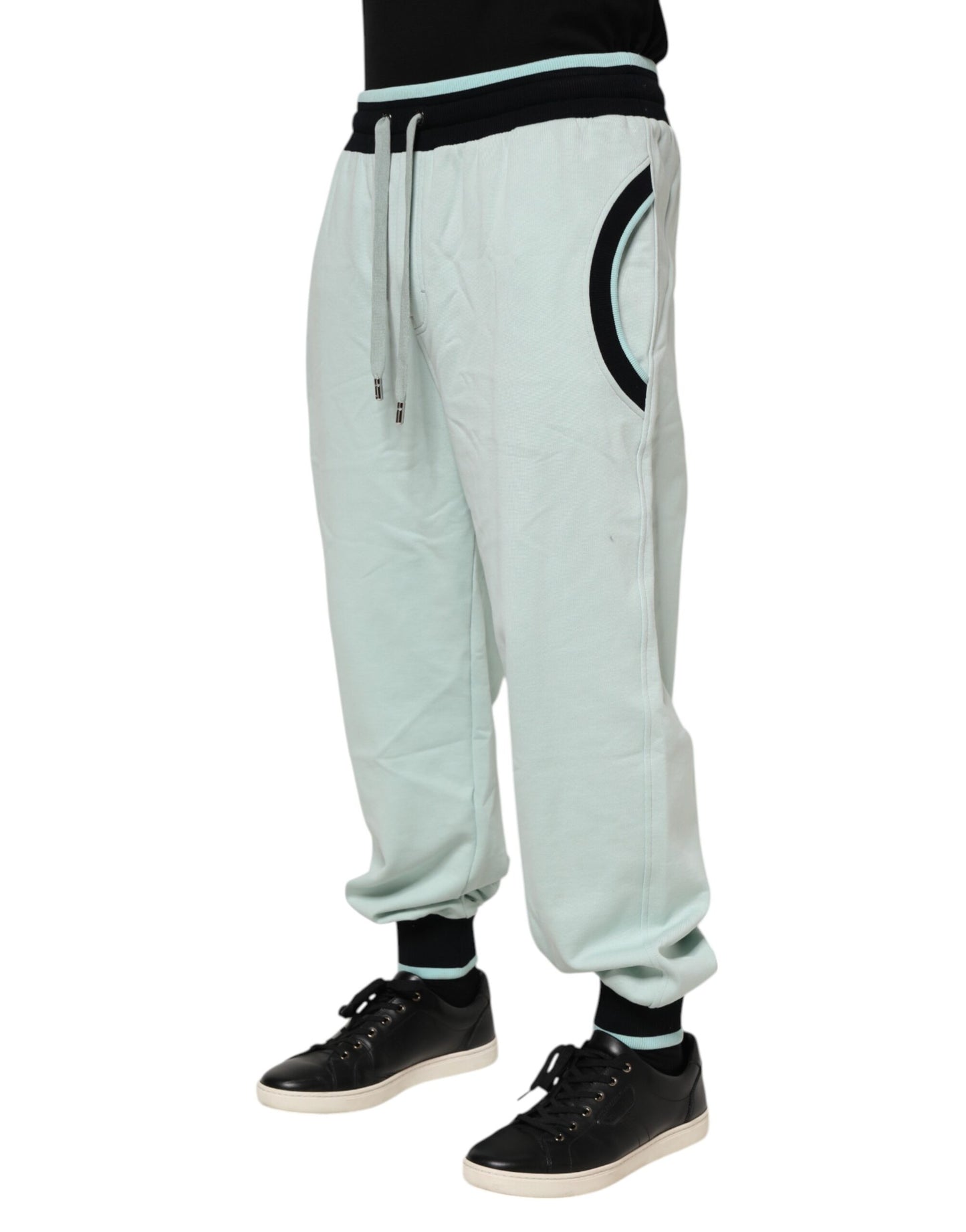 Pantalones deportivos de algodón verde claro para hombre