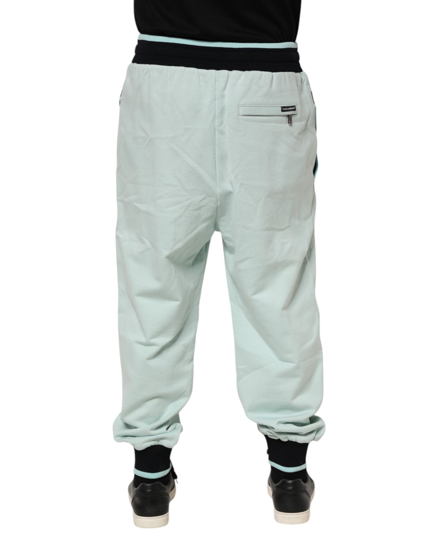 Pantalones deportivos de algodón verde claro para hombre