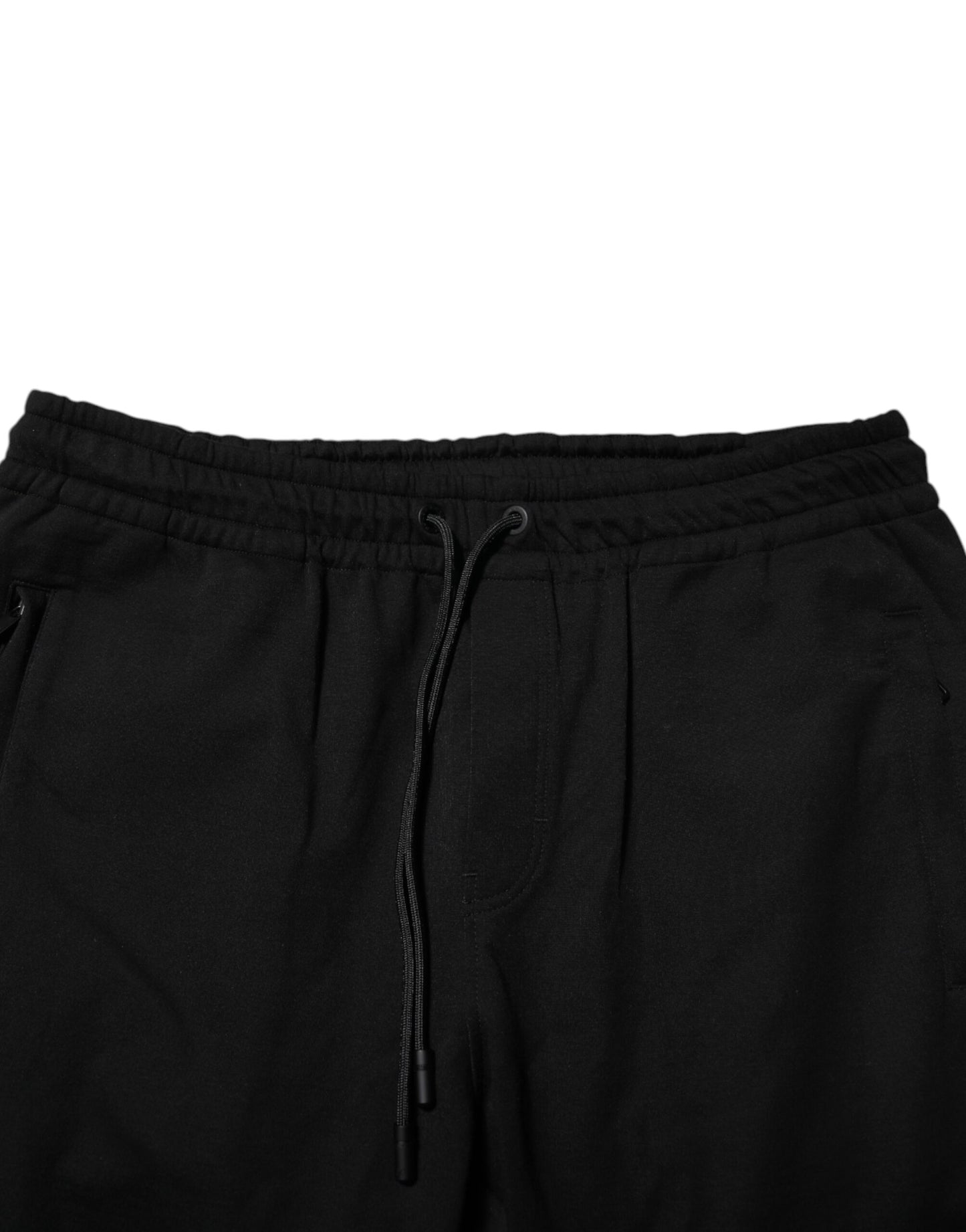 Pantalones deportivos negros de algodón para hombre