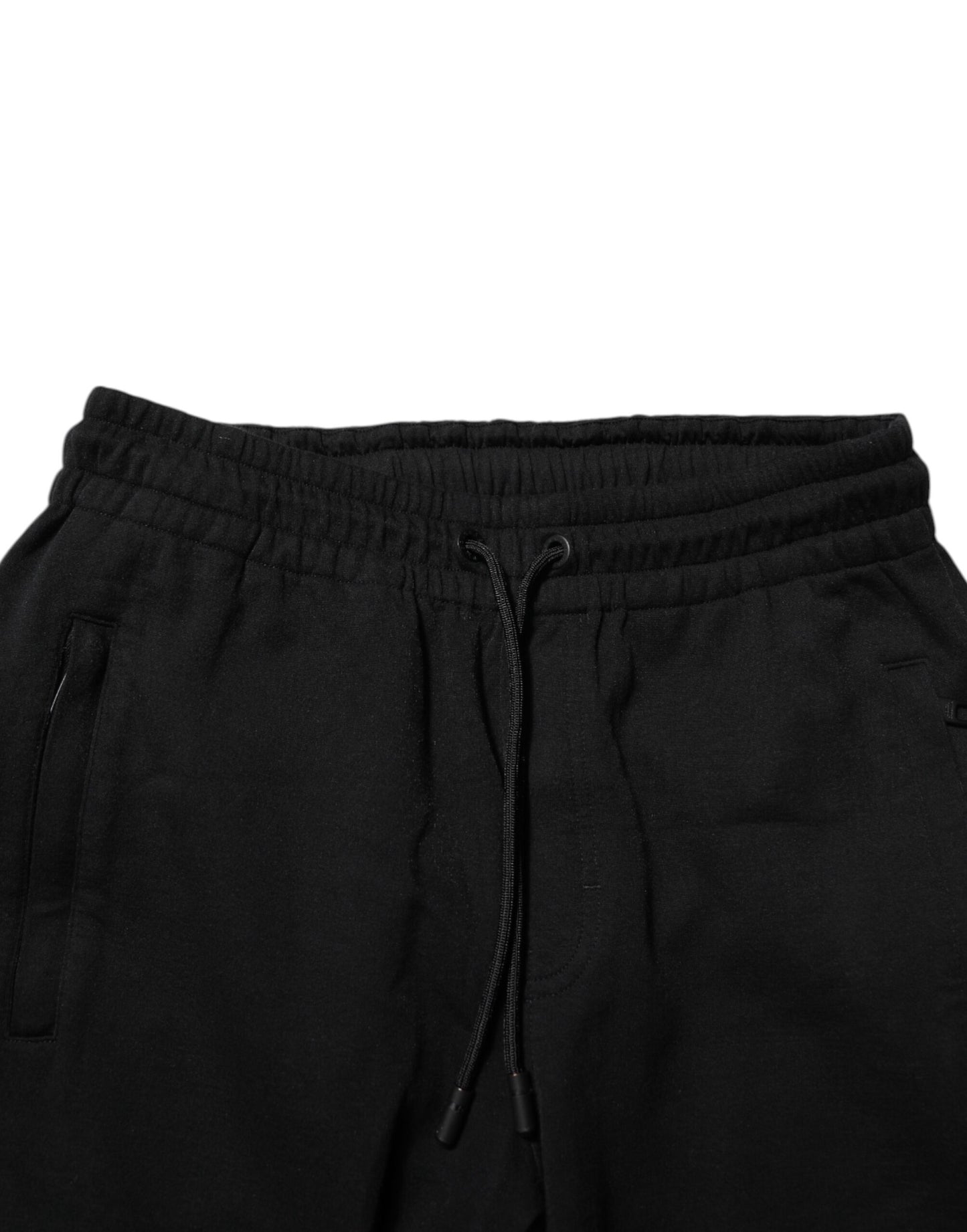Pantalon de jogging en coton noir pour homme