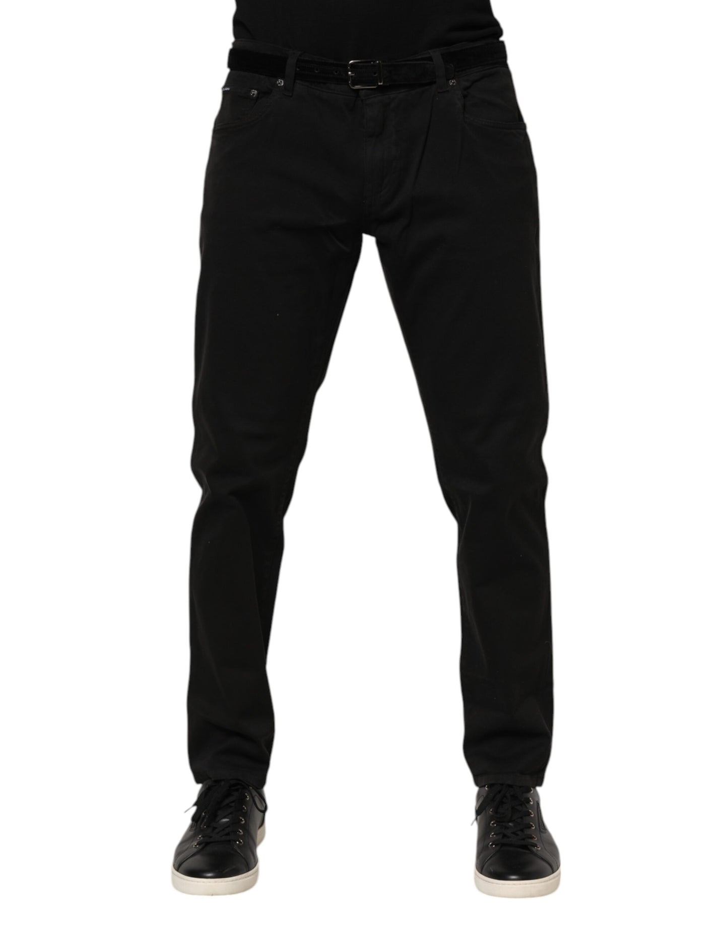 Jean skinny en coton noir GOLD