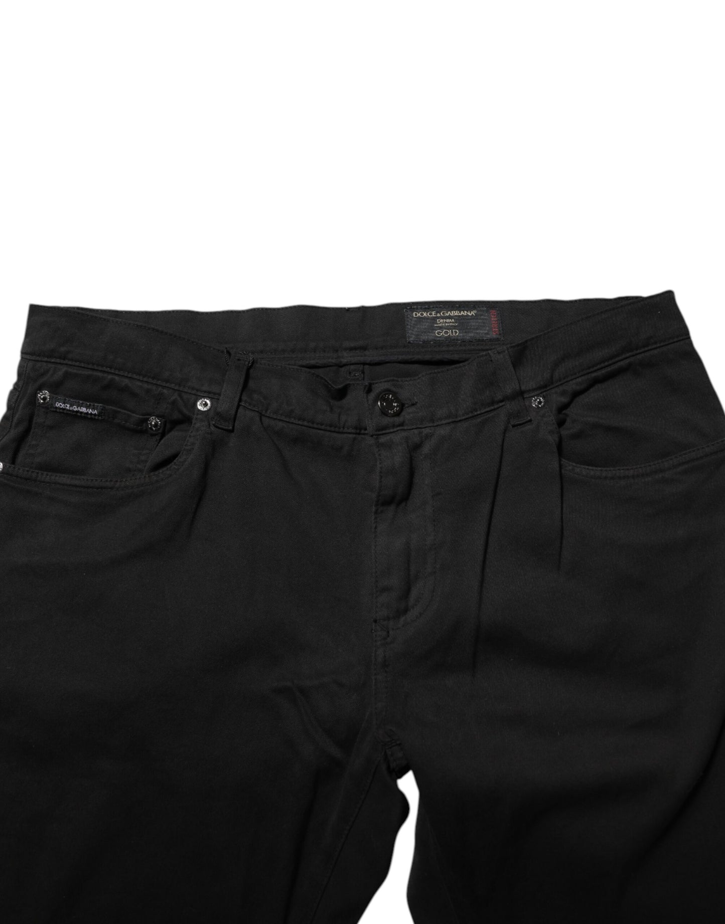 Jean skinny en coton noir GOLD