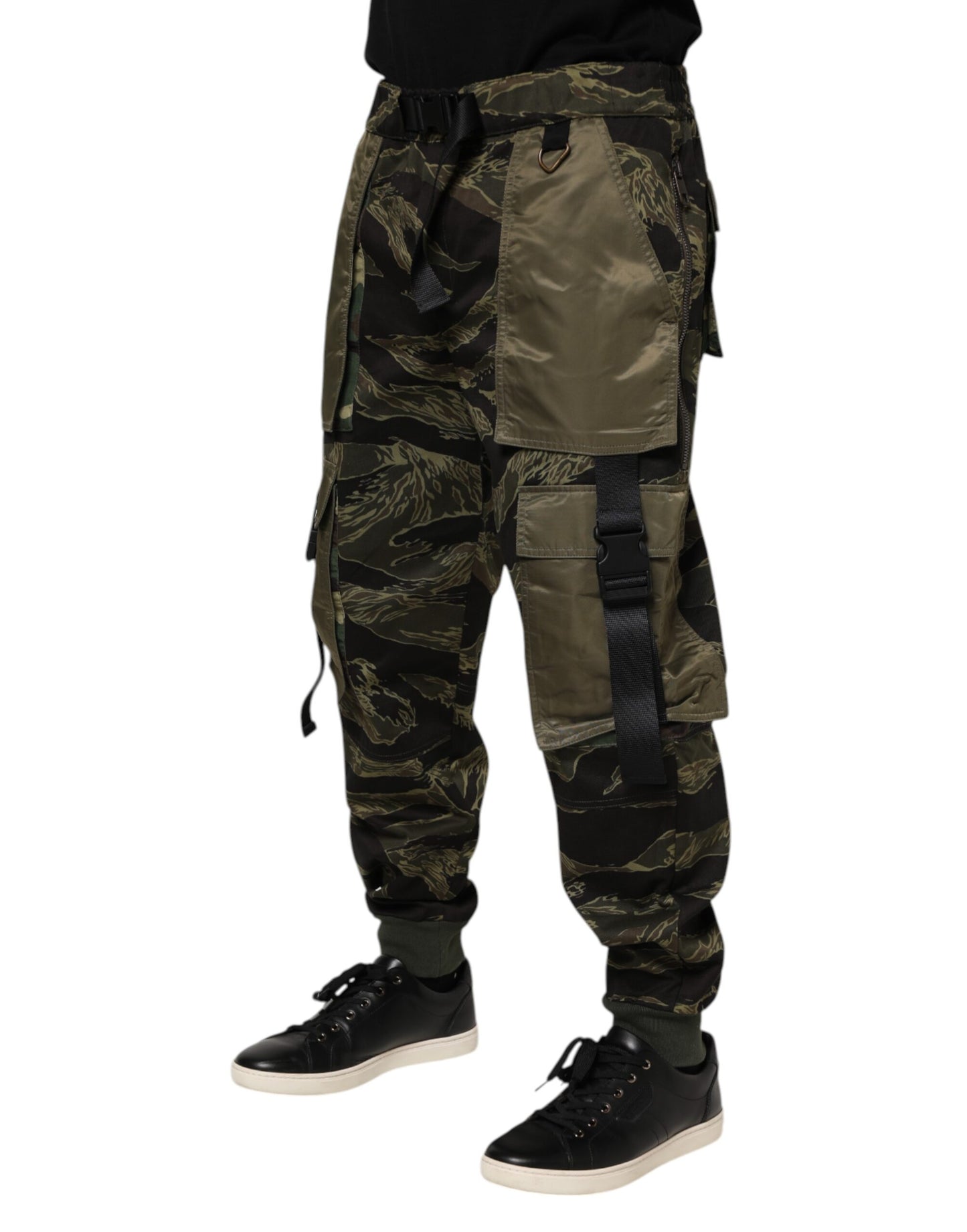 Pantalones cargo de camuflaje multicolor