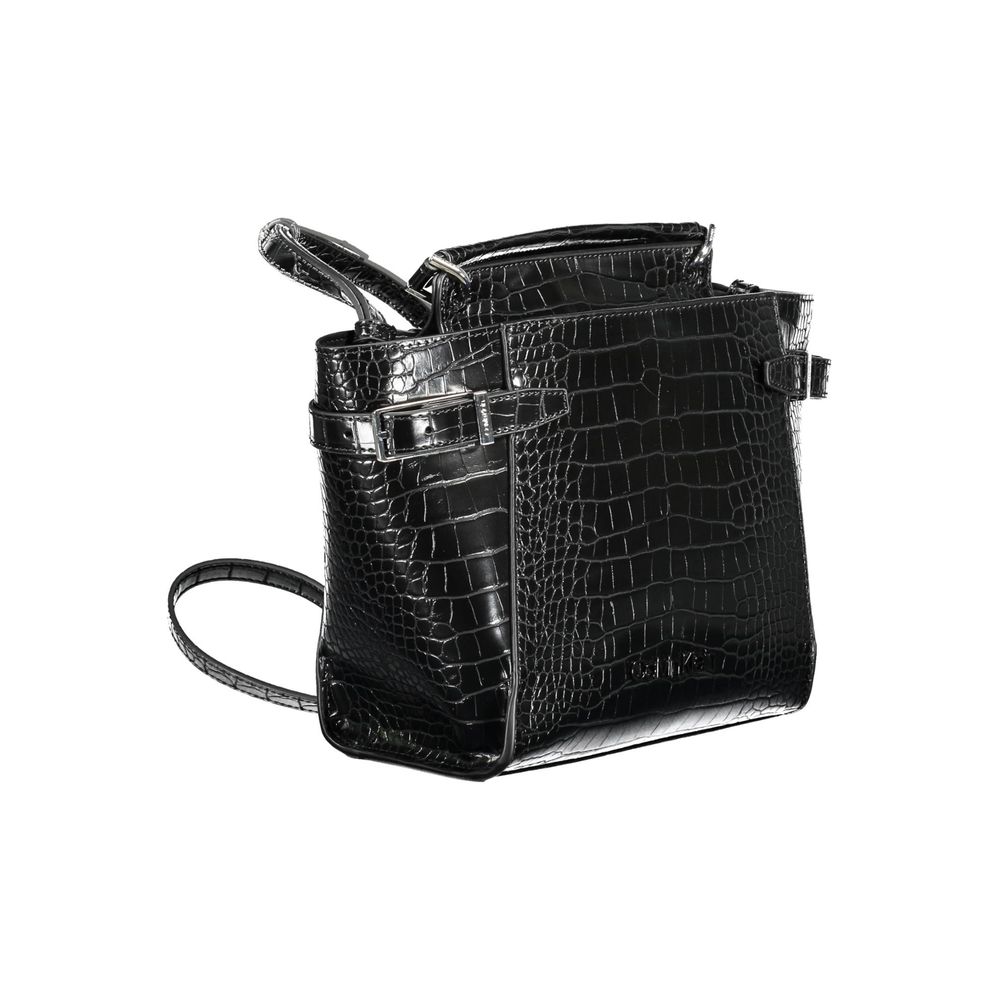 Sac à main en polyéthylène noir