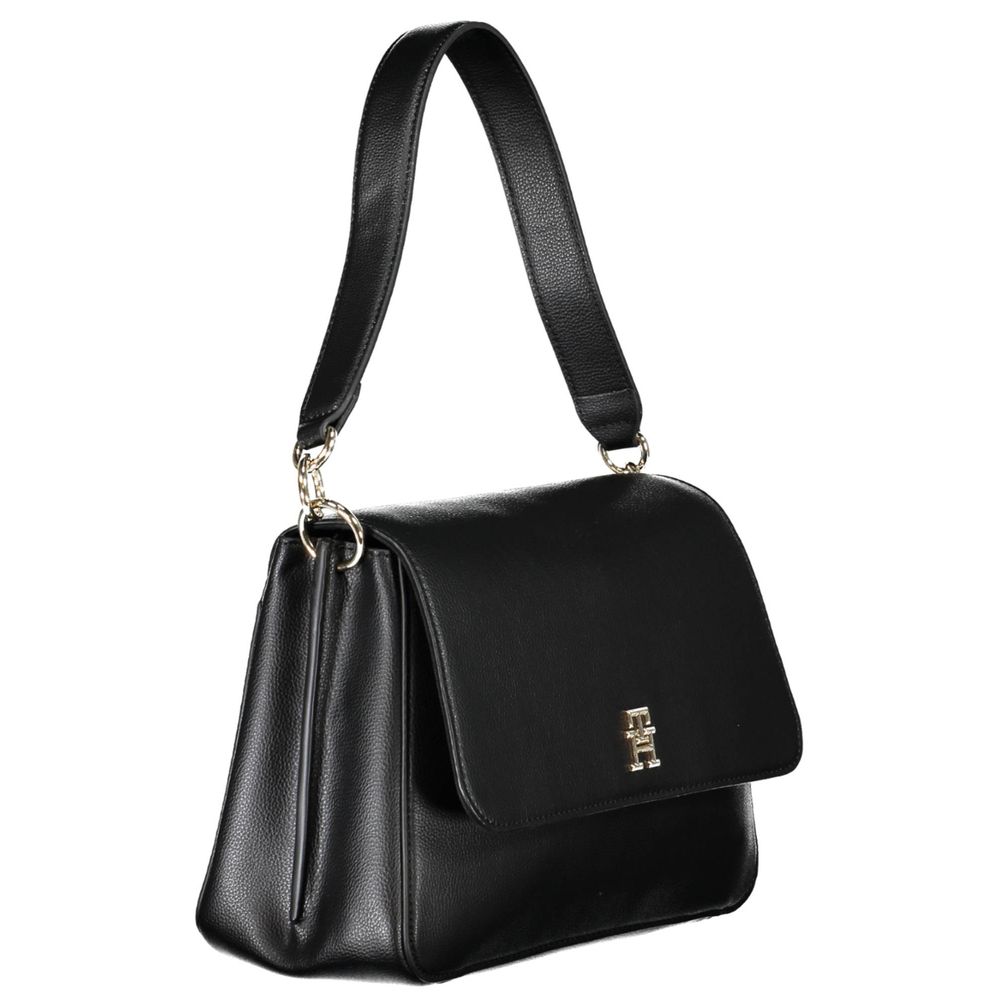 Sac à main en polyester noir