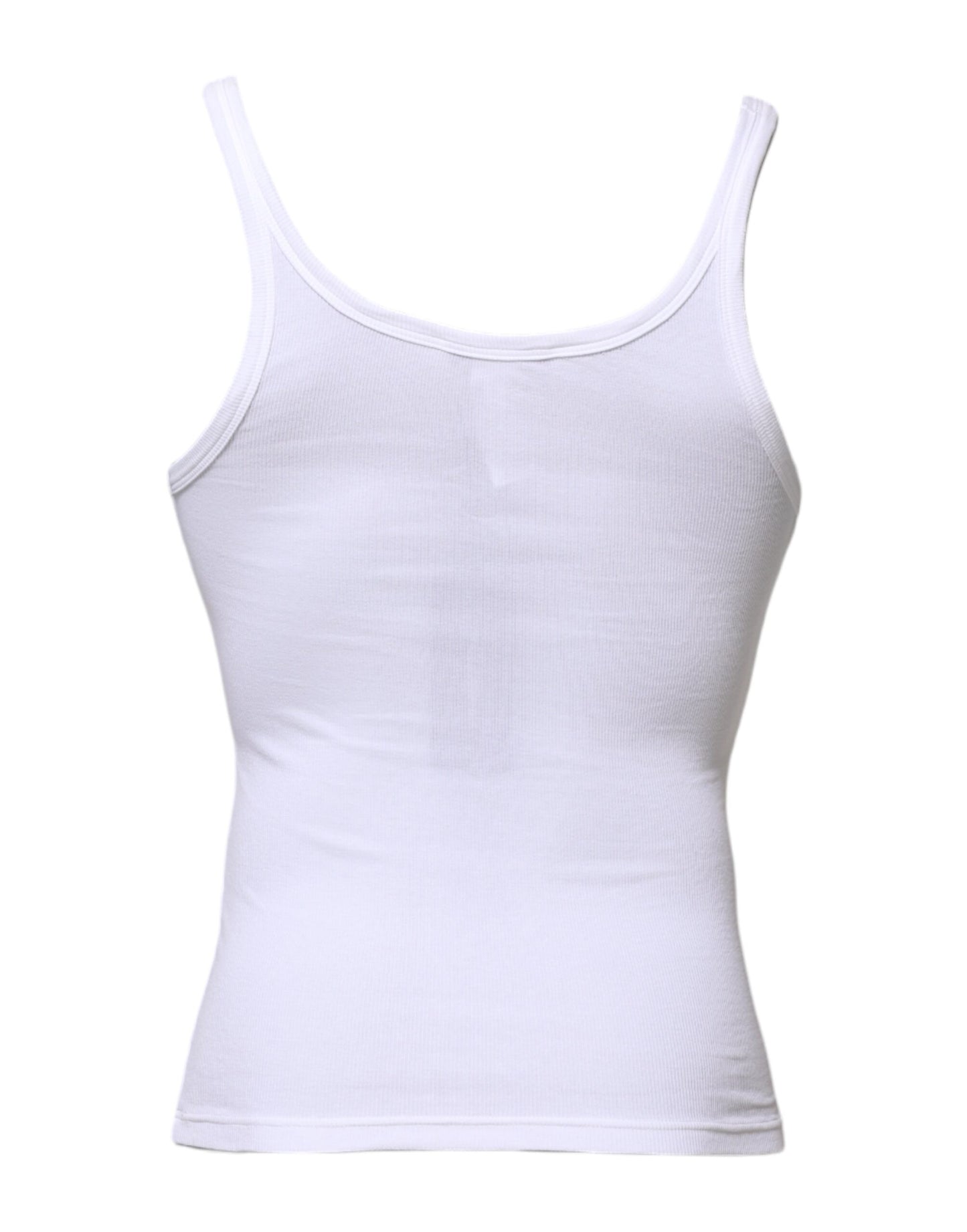 T-shirt blanc sans manches à col rond pour homme