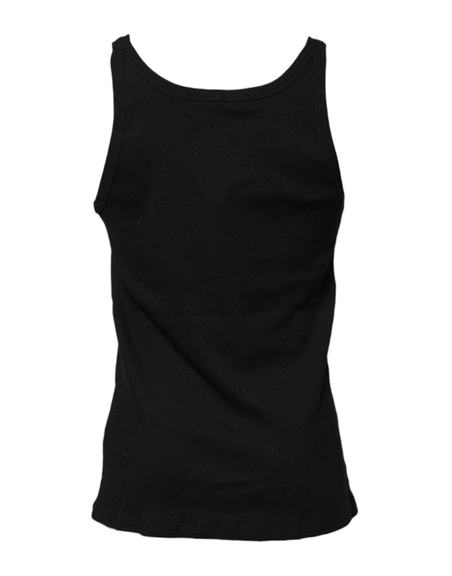T-shirt débardeur sans manches en coton noir