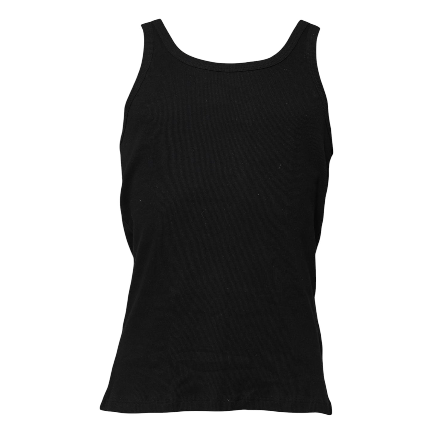 T-shirt débardeur sans manches en coton noir
