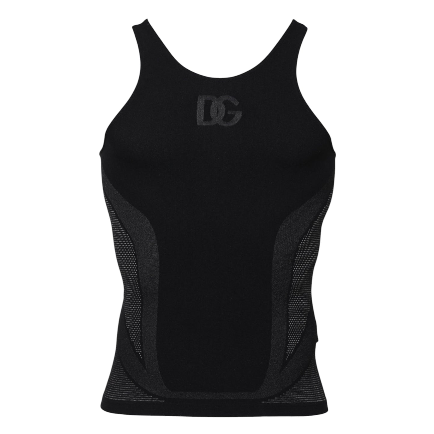 T-shirt débardeur sans manches en nylon noir