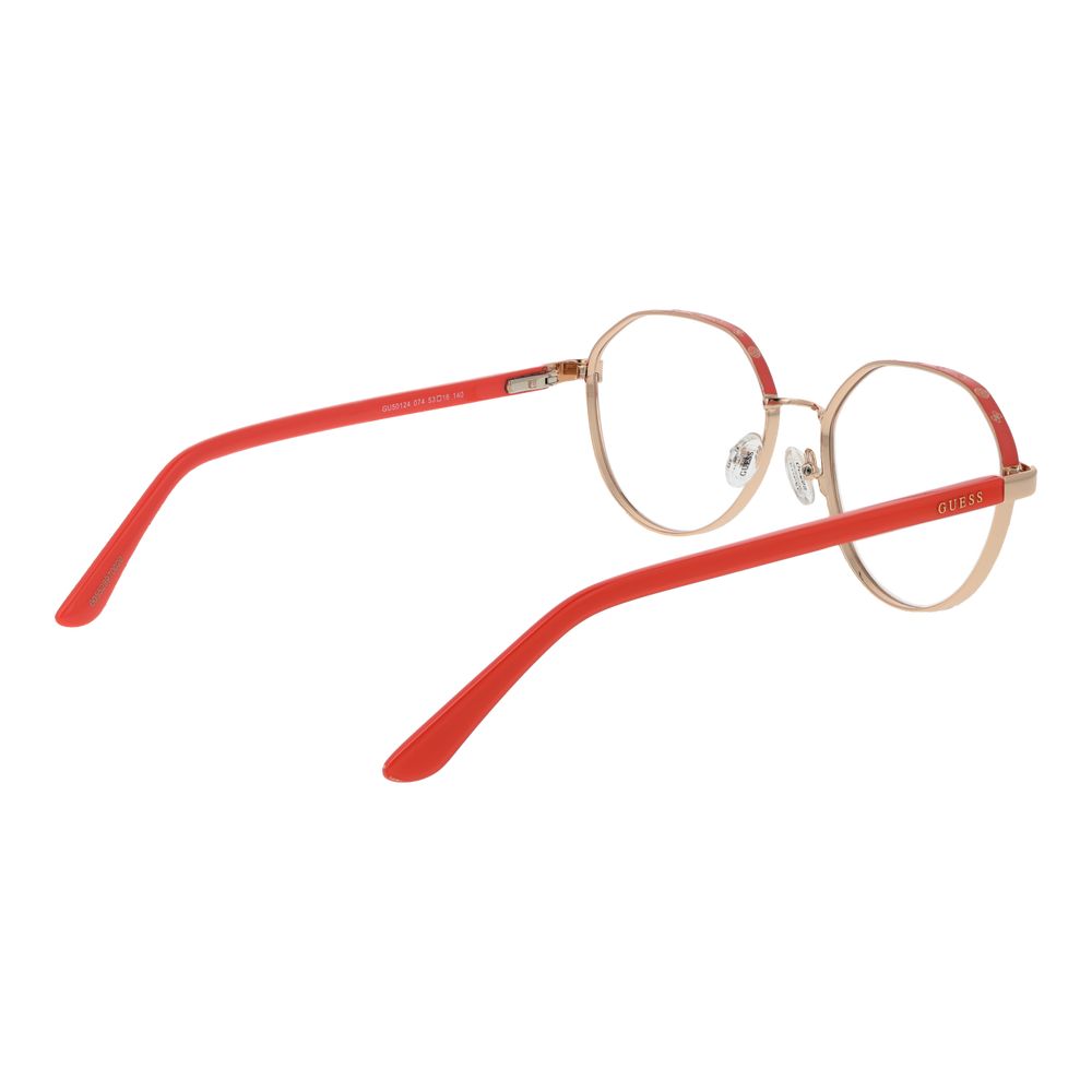 Montures optiques dorées pour femmes