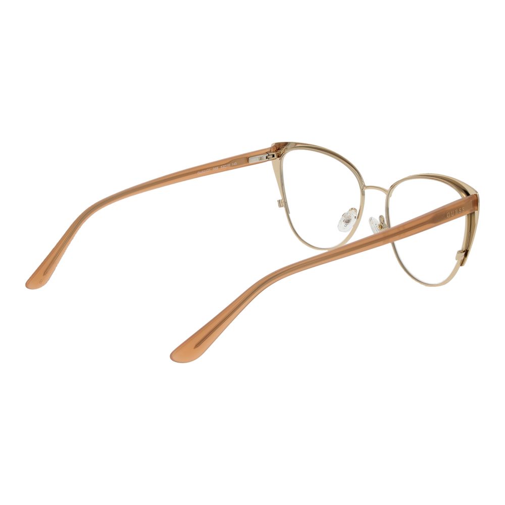 Montures optiques dorées pour femmes