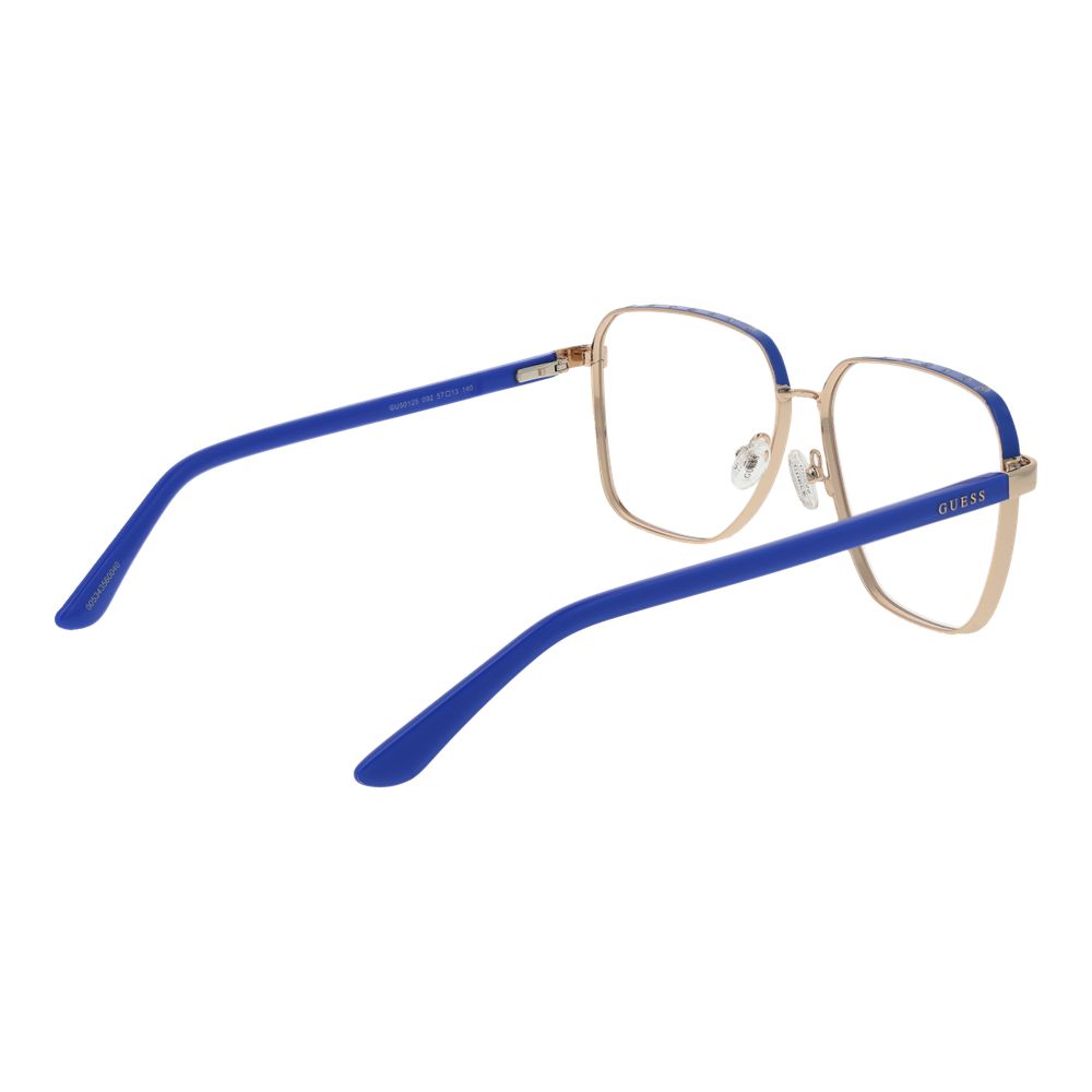 Montures optiques dorées pour femmes