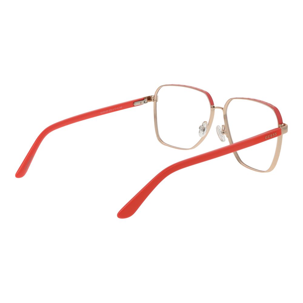 Montures optiques dorées pour femmes
