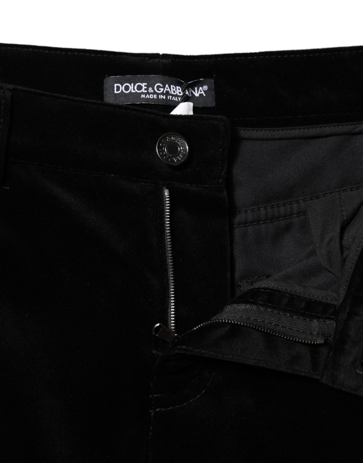 Vaqueros capri ajustados de algodón negro recortados