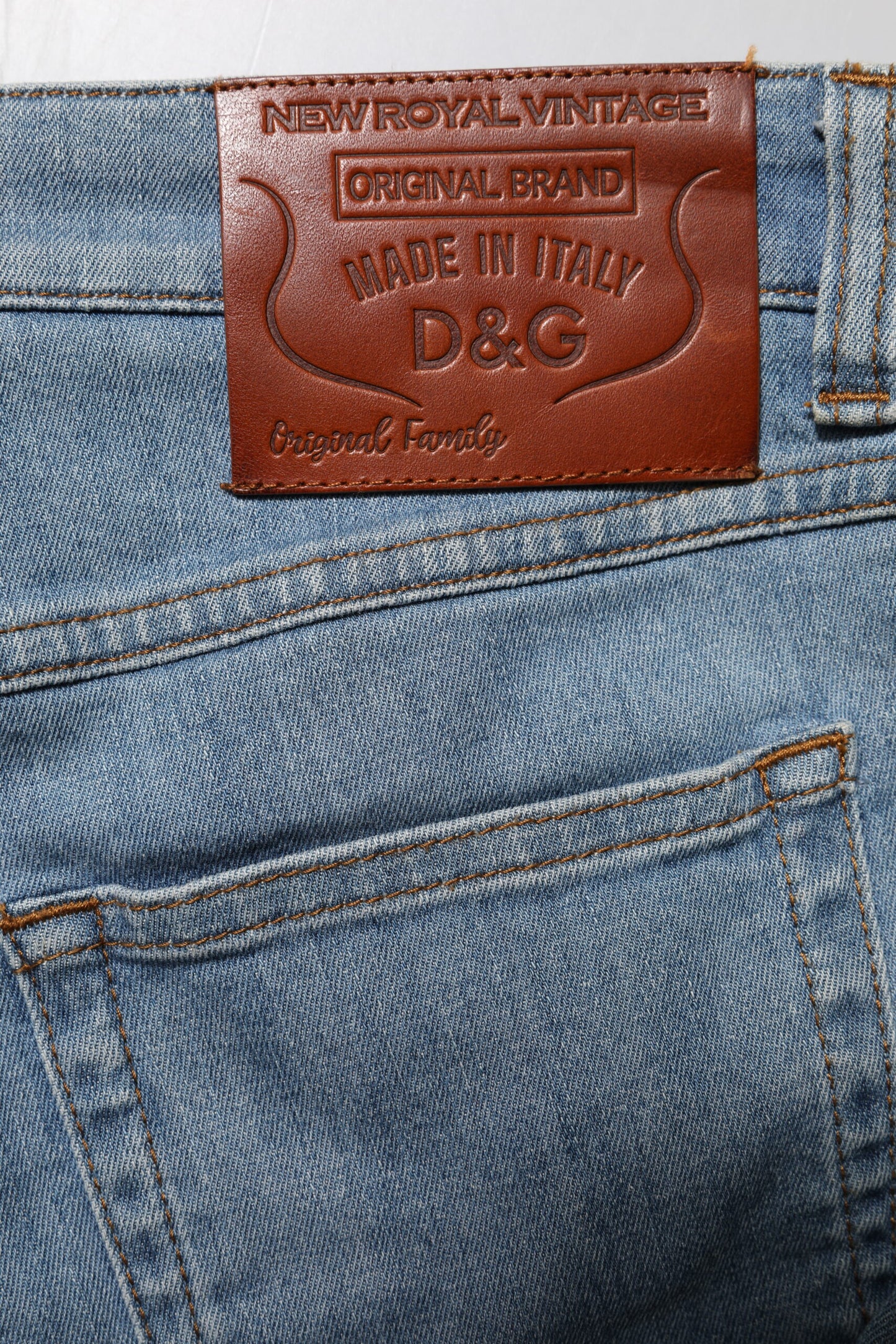 Vaqueros ajustados de cintura media PRETTY de algodón azul