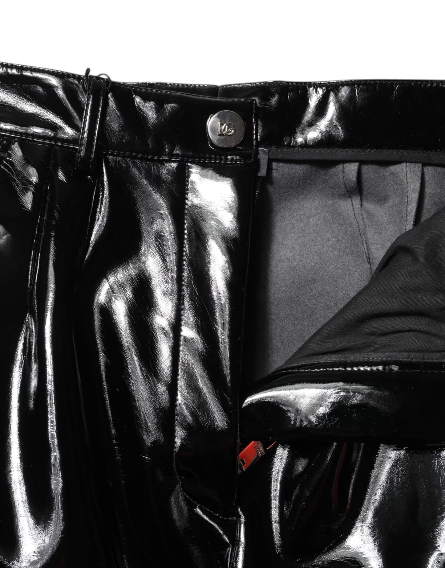 Pantalones cargo negros de cintura alta y corte acampanado