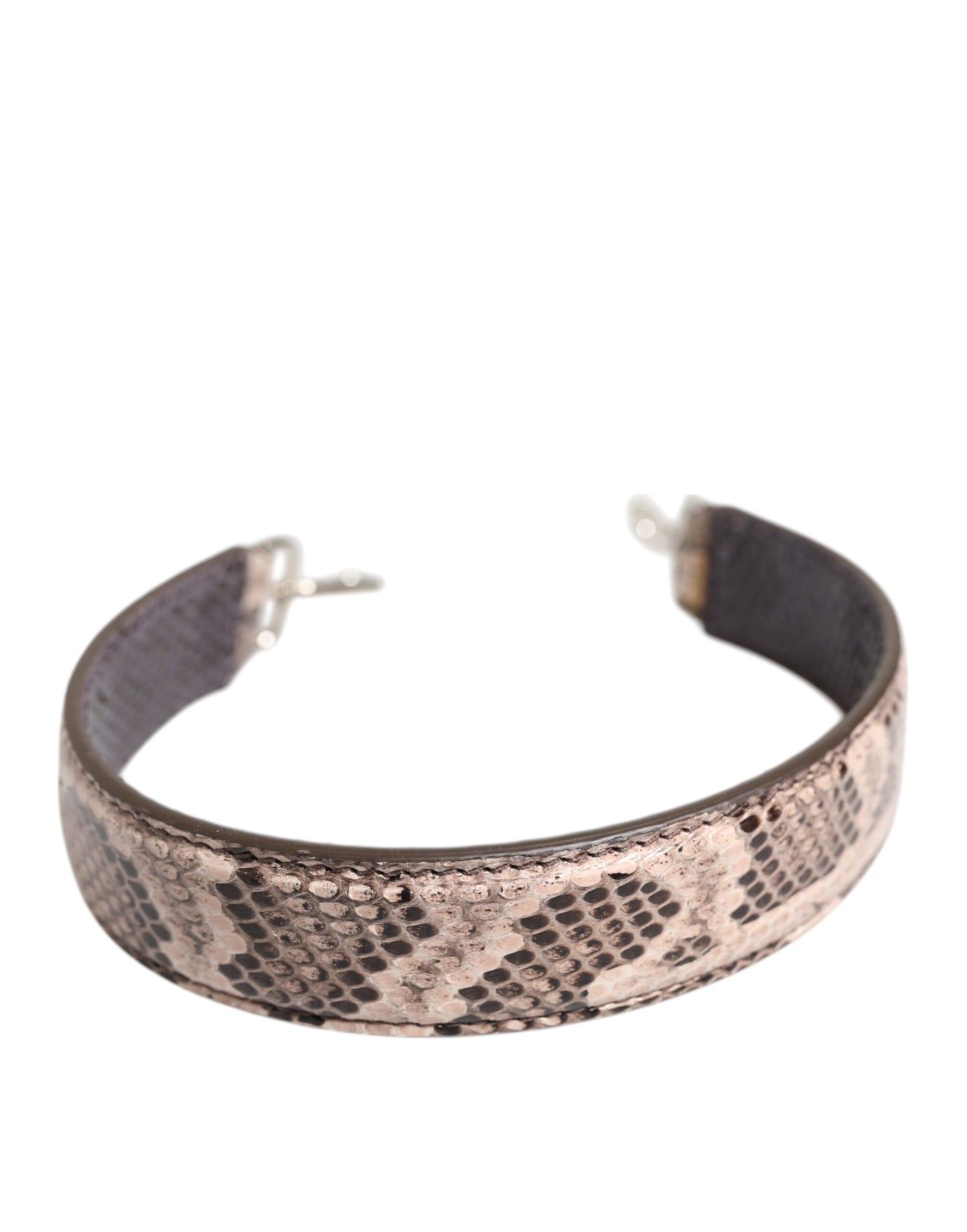 Correa de hombro para bolso de cuero exótico beige