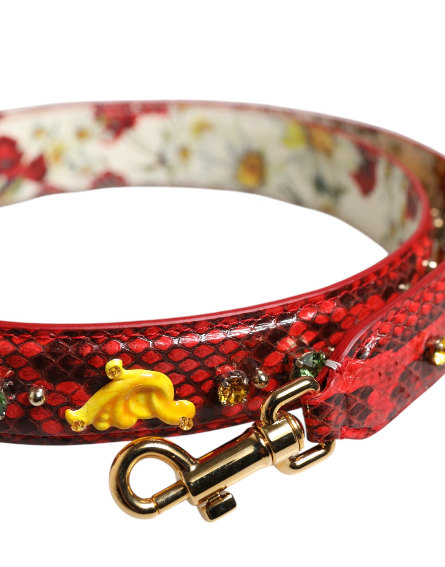 Correa de hombro para bolso con adornos multicolores