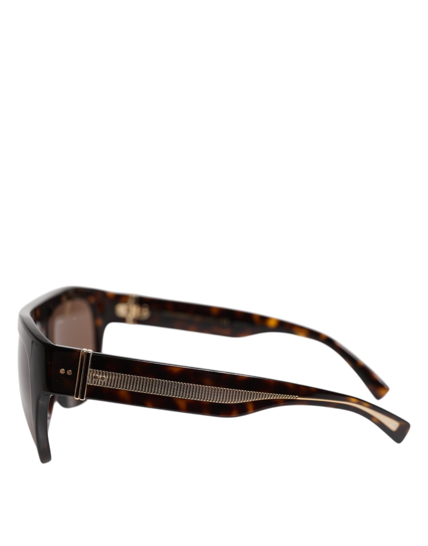 Gafas de sol con montura cuadrada Havana DG4398F en color marrón oscuro