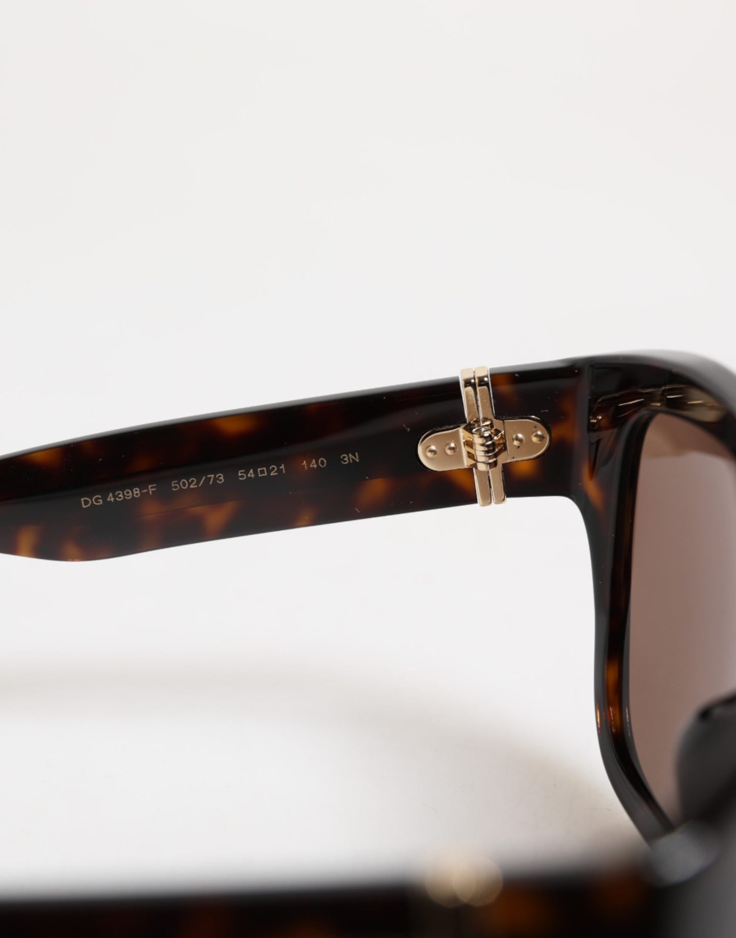 Gafas de sol con montura cuadrada Havana DG4398F en color marrón oscuro