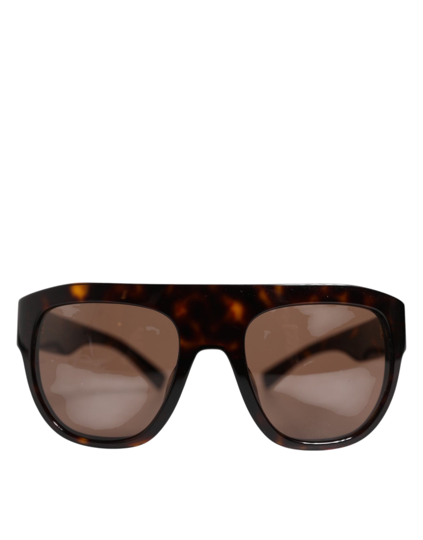 Gafas de sol con montura cuadrada Havana DG4398F en color marrón oscuro