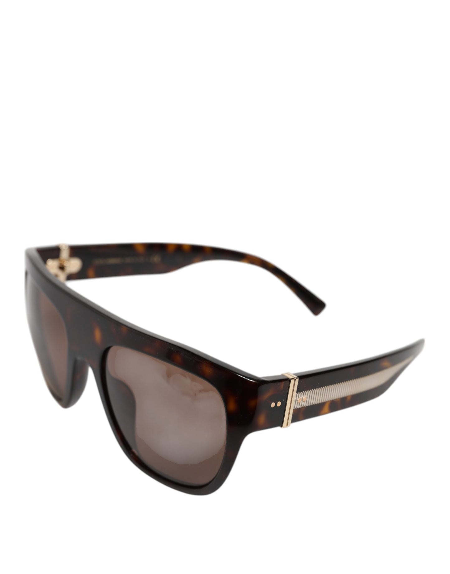 Gafas de sol con montura cuadrada Havana DG4398F en color marrón oscuro