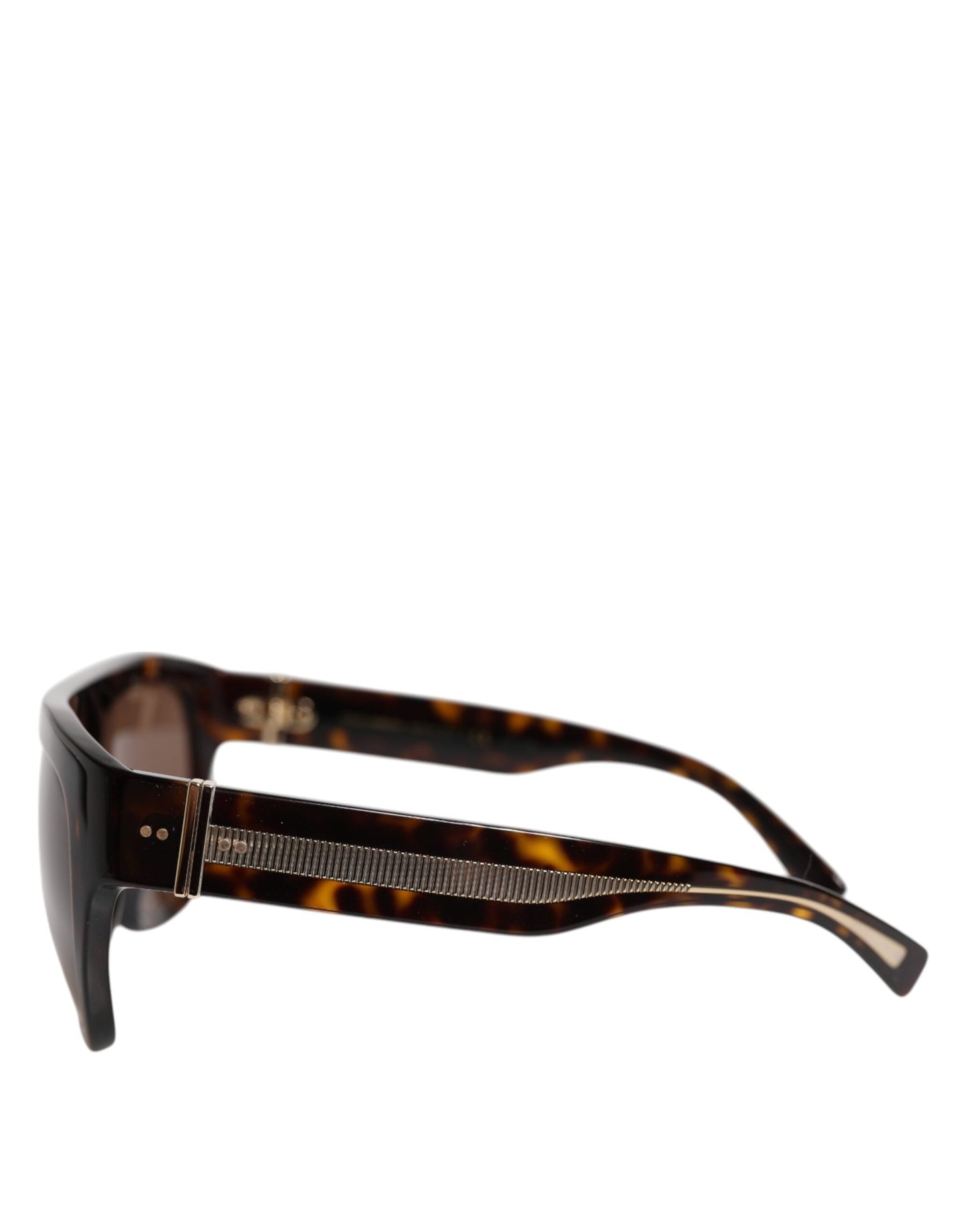 Gafas de sol con montura cuadrada Havana DG4398F en color marrón oscuro