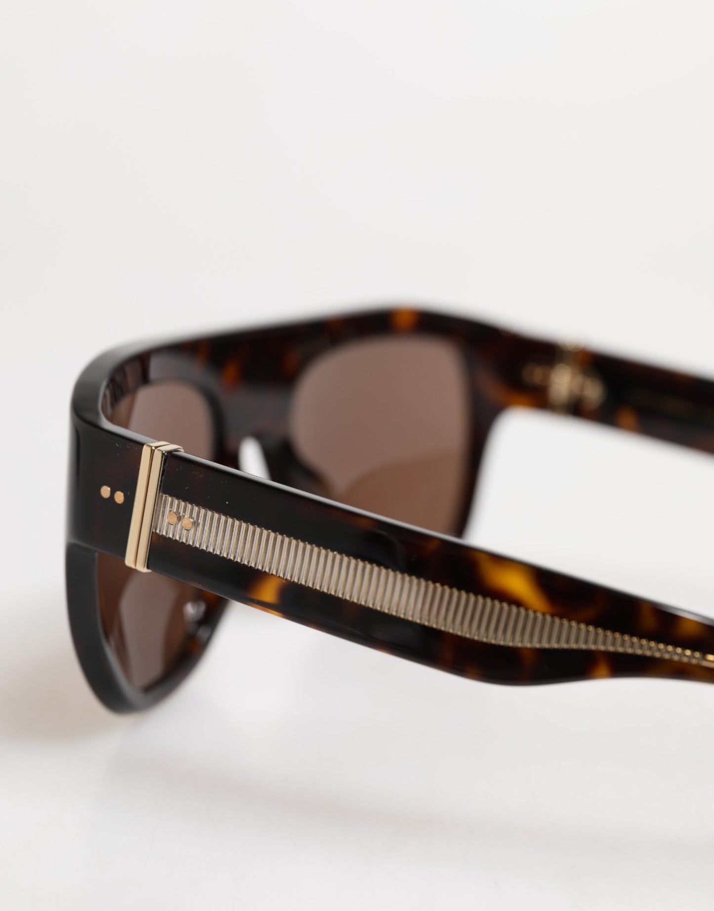 Gafas de sol con montura cuadrada Havana DG4398F en color marrón oscuro